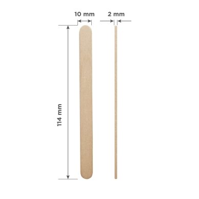 STALEKS wooden wax applicator stick EXPERT 114x10 mm, (100 pcs) 1 STALEKS wooden wax applicator stick EXPERT 114x10 mm, (100 pcs) 1