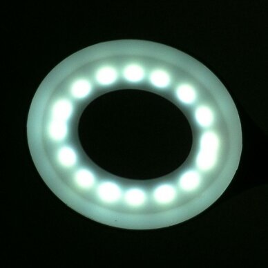 Профессиональная настольная лампа для маникюрных работ LED SNAKE RING, белого цвета 2