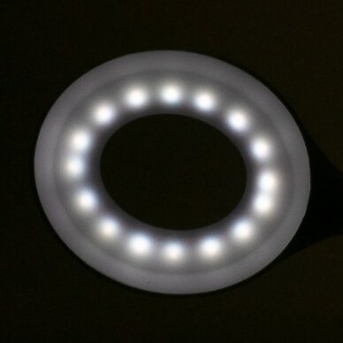 Профессиональная настольная лампа для маникюрных работ LED SNAKE RING, белого цвета 3