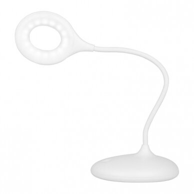 Профессиональная настольная лампа для маникюрных работ LED SNAKE RING, белого цвета 5
