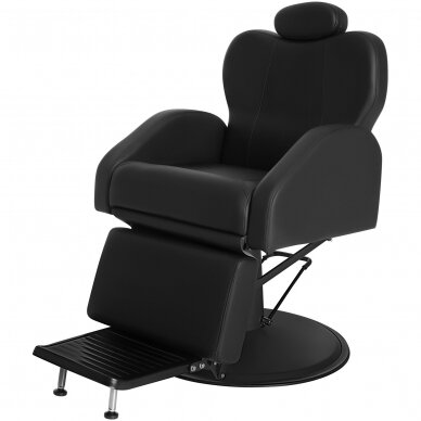 Professional barber chair for barbershops and beauty salons START, black color 5