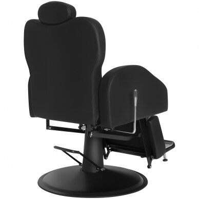 Professional barber chair for barbershops and beauty salons START, black color 4