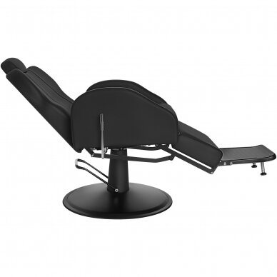Professional barber chair for barbershops and beauty salons START, black color 2