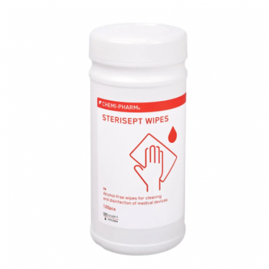 STERISEPT WIPES Салфетки без спирта для дезинфекции и очистки медицинских изделий, 100 шт. STERISEPT WIPES Салфетки без спирта для дезинфекции и очистки медицинских изделий, 100 шт.