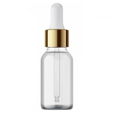 Stiklinis buteliukas su pipete, 10 ml, 5vnt Stiklinis buteliukas su pipete, 10 ml, 5vnt