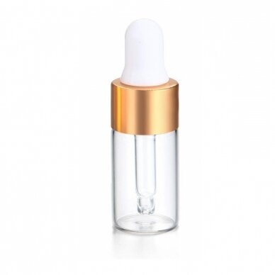 Glass bottle with pipette, 3 ml, 5 pcs Glass bottle with pipette, 3 ml, 5 pcs