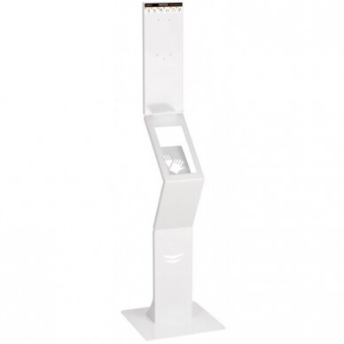 Stand for hand disinfection, white Stand for hand disinfection, white