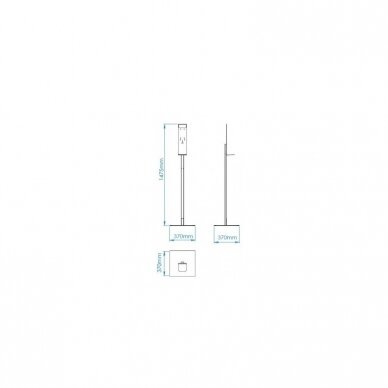 MEDICLINICS hand disinfection stand with black dispenser BLACK 3 MEDICLINICS hand disinfection stand with black dispenser BLACK 3