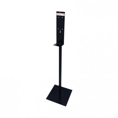 MEDICLINICS hand disinfection stand with black dispenser BLACK MEDICLINICS hand disinfection stand with black dispenser BLACK