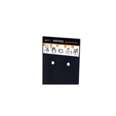 MEDICLINICS hand disinfection stand with black dispenser BLACK 2 MEDICLINICS hand disinfection stand with black dispenser BLACK 2