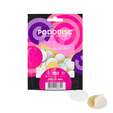 STALEKS Сменные абразивные насадки для мягкого поролонового диска PodoDisc L Expert 180 г, 50 шт. STALEKS Сменные абразивные насадки для мягкого поролонового диска PodoDisc L Expert 180 г, 50 шт.