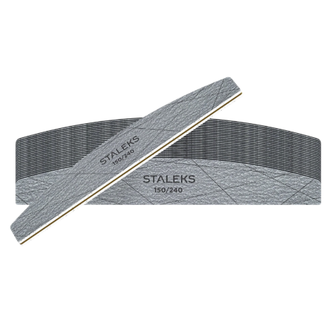 STALEKS SMART Half-Moon-Shaped Mineral Nail File, 150/240 grit (25 pcs.) STALEKS SMART Half-Moon-Shaped Mineral Nail File, 150/240 grit (25 pcs.)