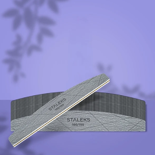 STALEKS SMART Half-Moon-Shaped Mineral Nail File, 150/150 grit 2 STALEKS SMART Half-Moon-Shaped Mineral Nail File, 150/150 grit 2