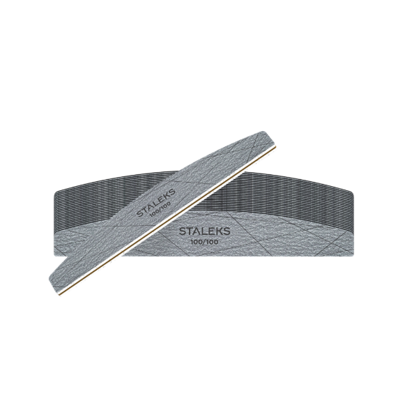 STALEKS SMART pusmėnulio formos mineralinė nagų dildė, 100/100 gritų (25 vnt.) STALEKS SMART pusmėnulio formos mineralinė nagų dildė, 100/100 gritų (25 vnt.)