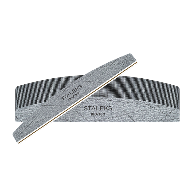 STALEKS SMART crescent-shaped mineral nail file, 180/180 grit (25 pcs.) STALEKS SMART crescent-shaped mineral nail file, 180/180 grit (25 pcs.)