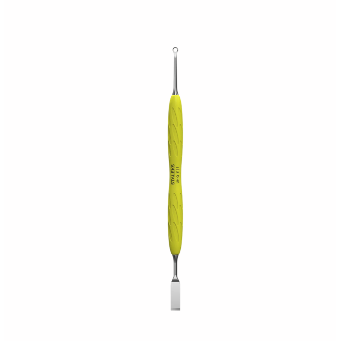 STALEKS PRO professional cuticle pusher for manicure/pedicure UNIQ 11/1, yellow STALEKS PRO professional cuticle pusher for manicure/pedicure UNIQ 11/1, yellow