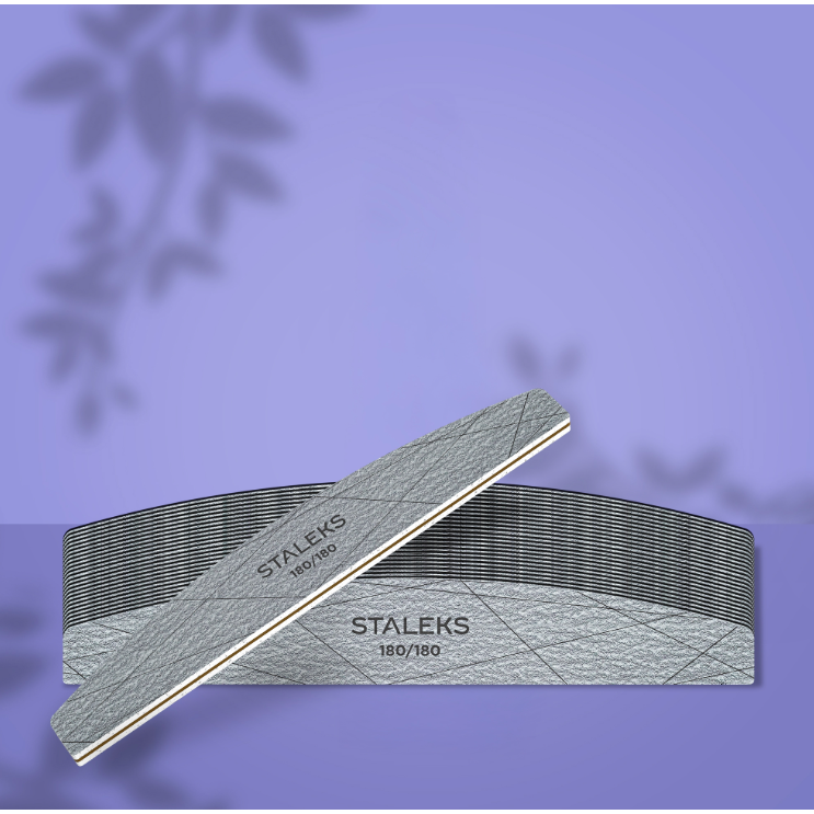 STALEKS SMART crescent-shaped mineral nail file, 180/180 grit (25 pcs.) 2 STALEKS SMART crescent-shaped mineral nail file, 180/180 grit (25 pcs.) 2