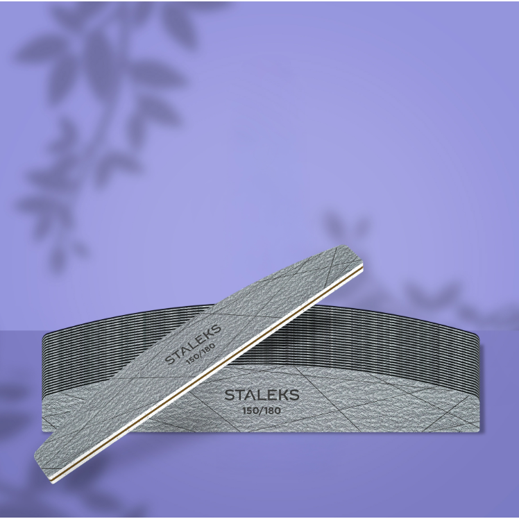 STALEKS SMART crescent-shaped mineral nail file, 150/180 grit (25 pcs.) 2 STALEKS SMART crescent-shaped mineral nail file, 150/180 grit (25 pcs.) 2