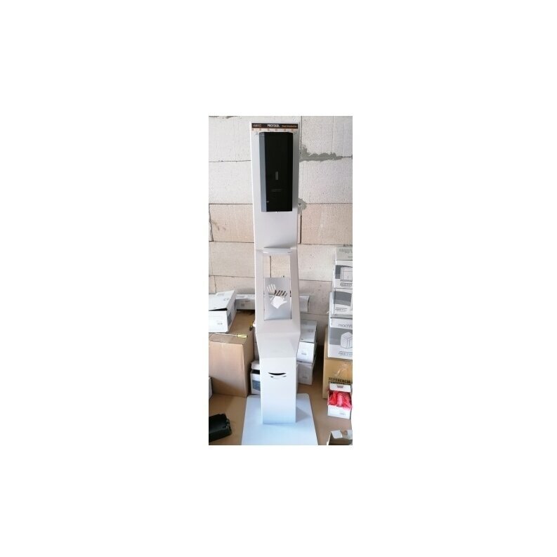 Hand sanitizer stand with automatic liquid dispenser, white Hand sanitizer stand with automatic liquid dispenser, white