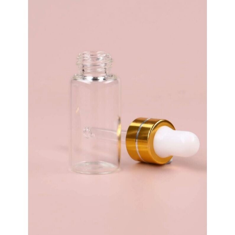 Stiklinis buteliukas su pipete, 10 ml, 5vnt 1 Stiklinis buteliukas su pipete, 10 ml, 5vnt 1