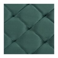 Laukiamojo sofa-suoliukas, žalios spalvos aksomas