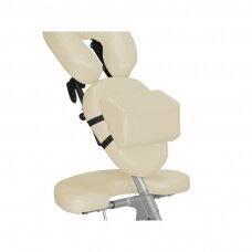Профессиональный складной стул для тату и массажа TRAVELLO SOFT TOUCH, серого цвета