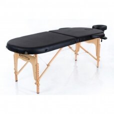 Профессиональный раскладной массажный стол для косметологов RESTPRO® CLASSIC OVAL 2 BLACK