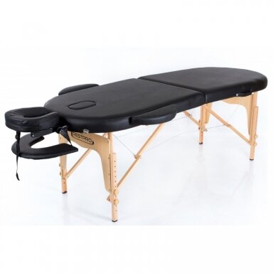 Professional folding massage table for beauticians RESTPRO® CLASSIC OVAL 2 BLACK Professional folding massage table for beauticians RESTPRO® CLASSIC OVAL 2 BLACK