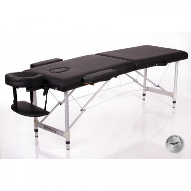 Professional folding massage table - couch ALU 2 (M) BLACK Professional folding massage table - couch ALU 2 (M) BLACK