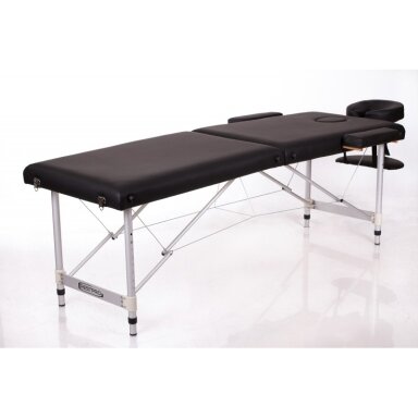 Professional folding massage table - couch ALU 2 (M) BLACK Professional folding massage table - couch ALU 2 (M) BLACK
