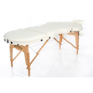 Professional folding massage table VIP OVAL 3 CREAM Professional folding massage table VIP OVAL 3 CREAM