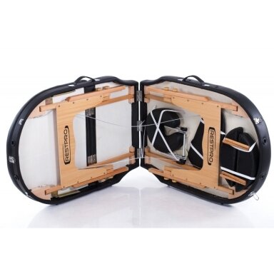 Professional folding massage table VIP OVAL 3 BLACK Professional folding massage table VIP OVAL 3 BLACK