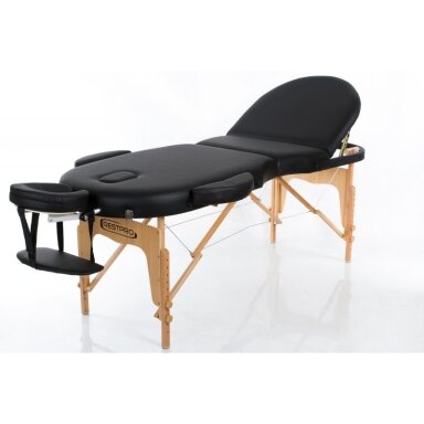 Professional folding massage table VIP OVAL 3 BLACK Professional folding massage table VIP OVAL 3 BLACK
