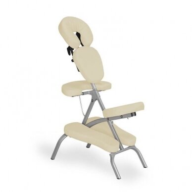 Профессиональный складной стул для тату и массажа TRAVELLO SOFT TOUCH, серого цвета