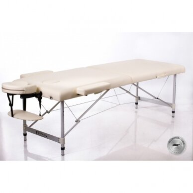 Professional folding massage table ALU 2 (L) CREAM