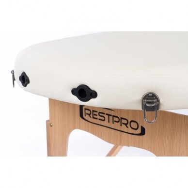 Профессиональный раскладной массажный стол для косметологов RESTPRO® CLASSIC OVAL 2 CREAM 7 Профессиональный раскладной массажный стол для косметологов RESTPRO® CLASSIC OVAL 2 CREAM 7