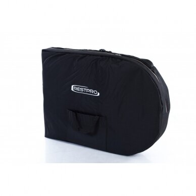 Profesionalus sulankstomas masažo stalas kosmetologams RESTPRO® CLASSIC OVAL 2 BLACK 9
