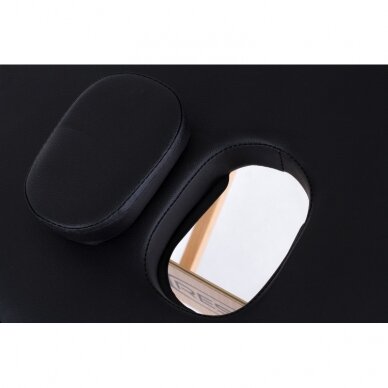 Profesionalus sulankstomas masažo stalas kosmetologams RESTPRO® CLASSIC OVAL 2 BLACK 6
