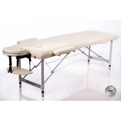 Professional folding massage table - couch ALU 2 (M) CREAM Professional folding massage table - couch ALU 2 (M) CREAM
