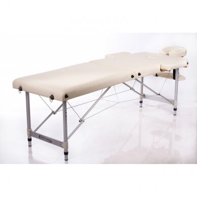 Professional folding massage table - couch ALU 2 (M) CREAM 1 Professional folding massage table - couch ALU 2 (M) CREAM 1