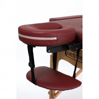 Professional folding massage table BURGUNDY 3