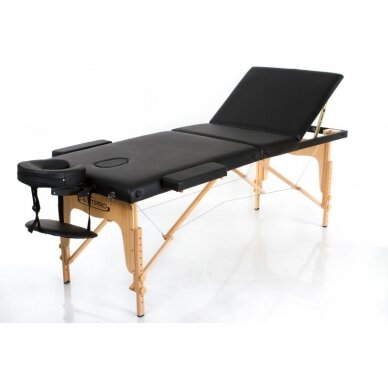 Профессиональный складной массажный стол BLACK