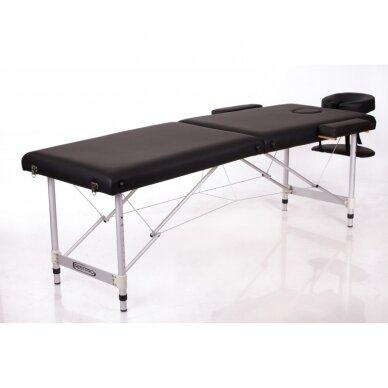 Профессиональный складной массажный стол - кушетка ALU 2 (M) BLACK 1