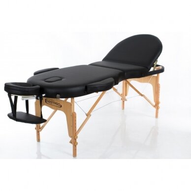 Professional folding massage table VIP OVAL 3 BLACK