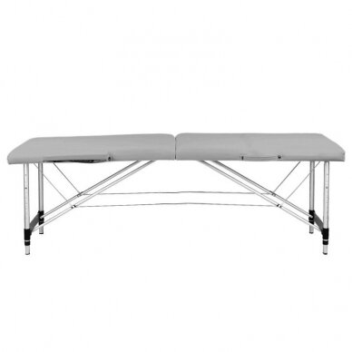 Professional folding massage table KOMFORT ACTIV FIZJO 2 ALUMINUM GRAY 1