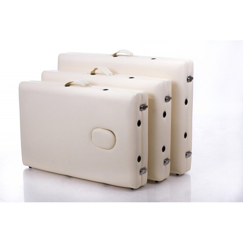 Профессиональный складной массажный стол ALU 2 (L) CREAM 3