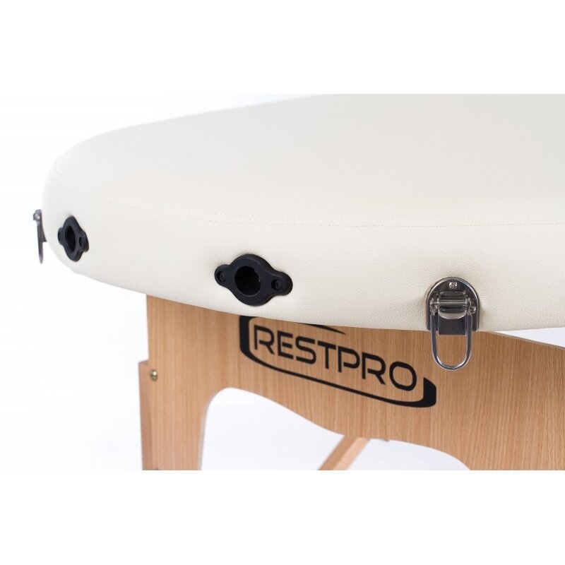 Профессиональный раскладной массажный стол для косметологов RESTPRO® CLASSIC OVAL 2 CREAM 7 Профессиональный раскладной массажный стол для косметологов RESTPRO® CLASSIC OVAL 2 CREAM 7