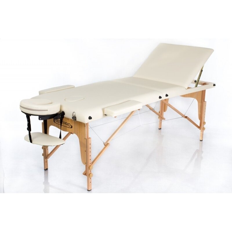 Professional folding massage table CREAM Professional folding massage table CREAM