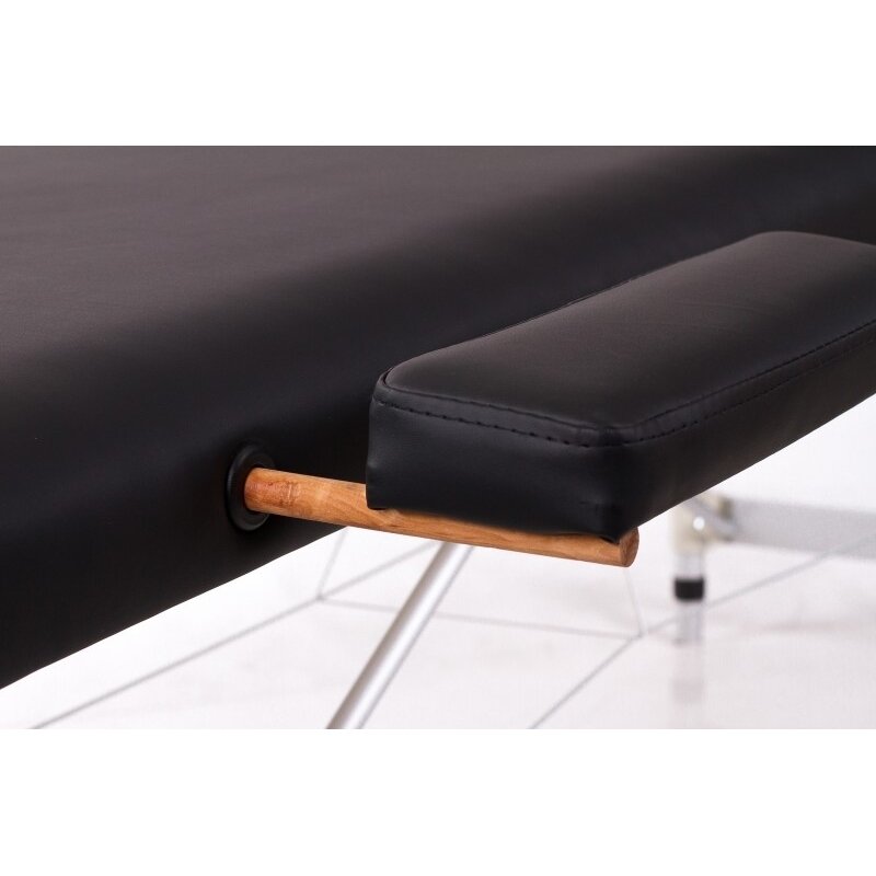 Профессиональный складной массажный стол - кушетка ALU 2 (M) BLACK 6