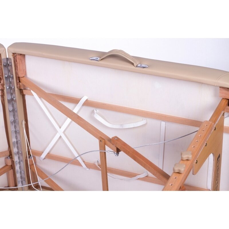 Profesionalus sulankstomas masažo stalas MEMORY 3 BEIGE 5 Profesionalus sulankstomas masažo stalas MEMORY 3 BEIGE 5